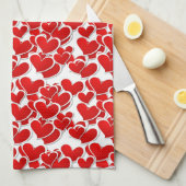 Serviette de cuisine Valentine Hearts (Quart Plié)