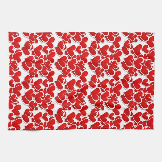 Serviette de cuisine Valentine Hearts (Horizontal)