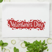 Serviette de cuisine Valentine Hearts (Plié)