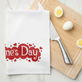Serviette de cuisine Valentine Hearts (Quart Plié)