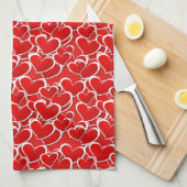 Serviette de cuisine Valentine Hearts (Quart Plié)