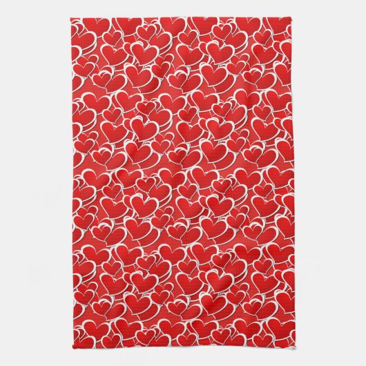 Serviette de cuisine Valentine Hearts (Vertical)
