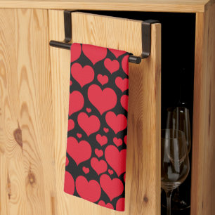 Serviette de cuisine Valentine Hearts