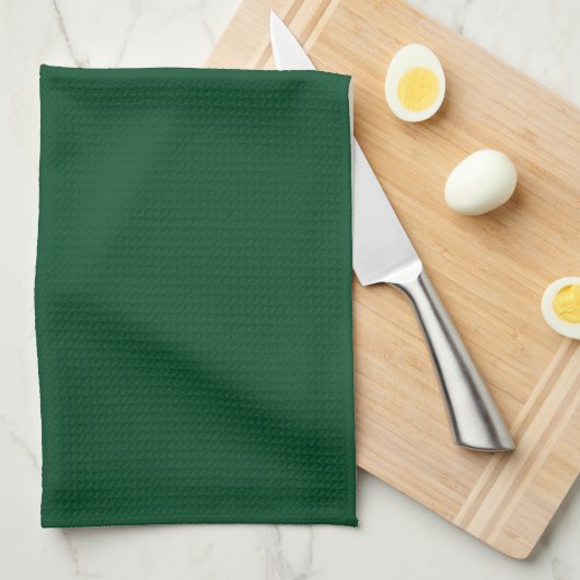 Serviette de cuisine verte À feuillage persistant  (Quart Plié)