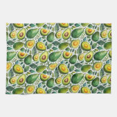 Serviette de cuisine verte Avocado et Herb (Horizontal)