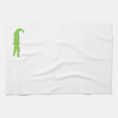 Serviette de cuisine verte d'alligator (Horizontal)