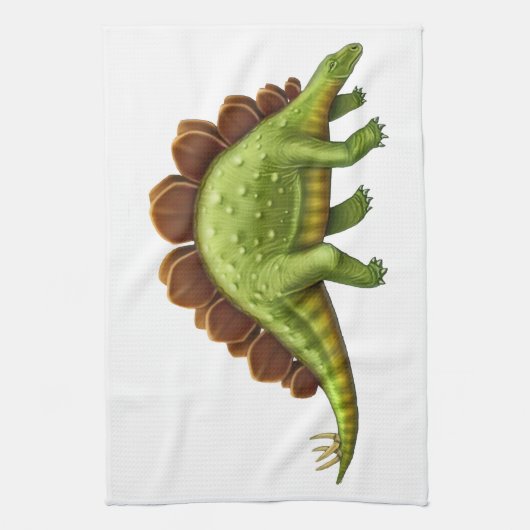 Serviette de cuisine verte de dinosaure de (Vertical)