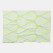 Serviette de cuisine verte et bleue abstraite (Horizontal)