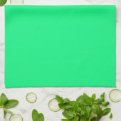 Serviette de cuisine verte et brillante (Plié)