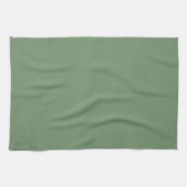 Serviette de cuisine verte Solid Sage (Horizontal)