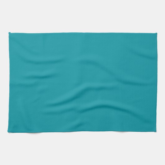 Serviette de cuisine verte Turquoise solide (Horizontal)