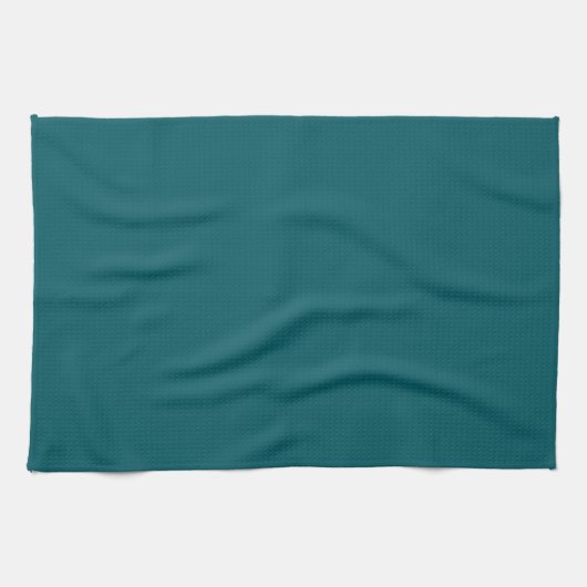 Serviette de cuisine verte Turquoise solide (Horizontal)
