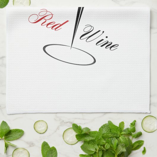 Serviette de cuisine Vin rouge (Plié)