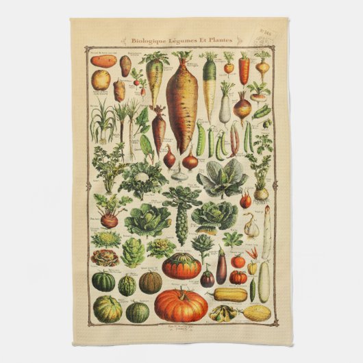 Serviette de cuisine Vintage bio (Vertical)
