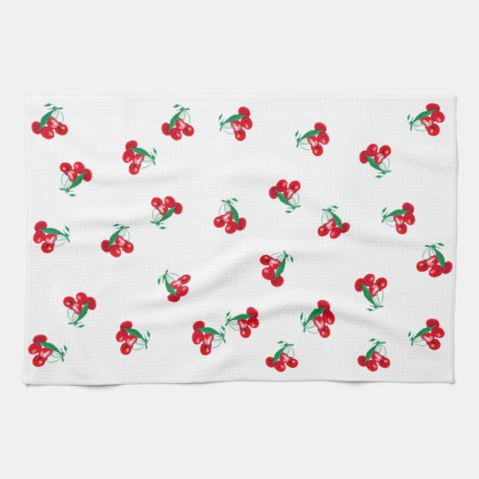 Serviette de cuisine vintage Cerises (Horizontal)