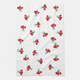 Serviette de cuisine vintage Cerises