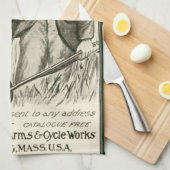 Serviette de cuisine vintage de fusil de chasse (Quart Plié)