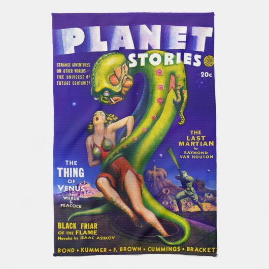 Serviette de cuisine VINTAGE de la SCIENCE-FICTION (Vertical)