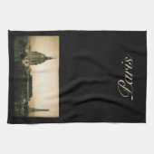 Serviette de cuisine vintage de Paris (Horizontal)