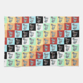 Serviette de cuisine vintage de scooters (Horizontal)