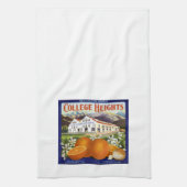 Serviette de cuisine vintage d'étiquette de caisse (Vertical)