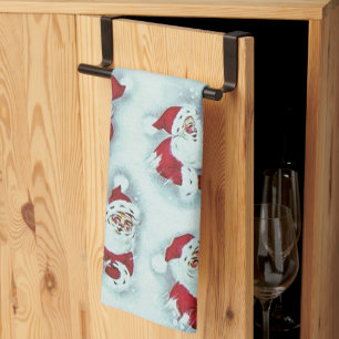 Serviette de cuisine vintage du Père Noël