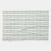 Serviette de cuisine vintage en Grille Florale (Horizontal)