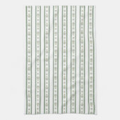 Serviette de cuisine vintage en Grille Florale (Vertical)