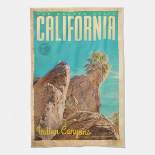 serviette de cuisine vintage Indian Canyons