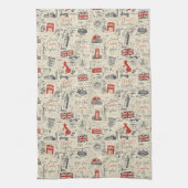 Serviette de cuisine vintage London (Vertical)