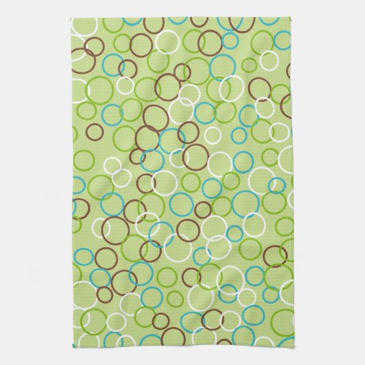 Serviette de cuisine vintage Retro Mod Lime (Vertical)