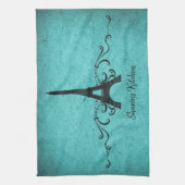 Serviette de cuisine Vintage turquoise (Vertical)