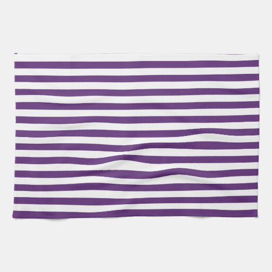 Serviette de cuisine violet et blanc (Horizontal)