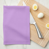 Serviette de cuisine violette en lavande solide (Quart Plié)