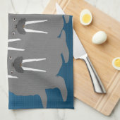 Serviette de cuisine Walruses (Quart Plié)