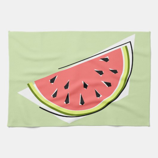Serviette de cuisine Watermelon Green Slice (Horizontal)