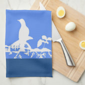 Serviette de cuisine - Wedgewood Whimsey sur (Quart Plié)