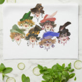 Serviette de cuisine Whimsical Ladies (Plié)