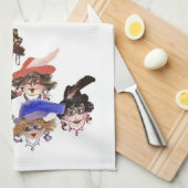 Serviette de cuisine Whimsical Ladies (Quart Plié)