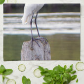 Serviette de cuisine White Crane (Plié)