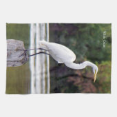 Serviette de cuisine White Crane (Horizontal)