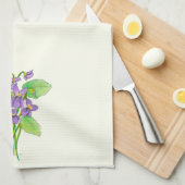 Serviette de cuisine Wild Violets (Quart Plié)