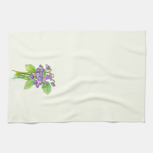 Serviette de cuisine Wild Violets (Horizontal)