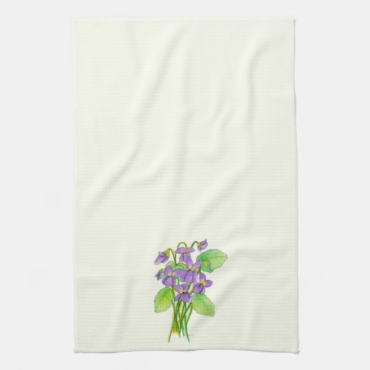 Serviette de cuisine Wild Violets (Vertical)