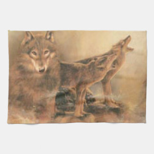 Serviette de cuisine Wild Wolves
