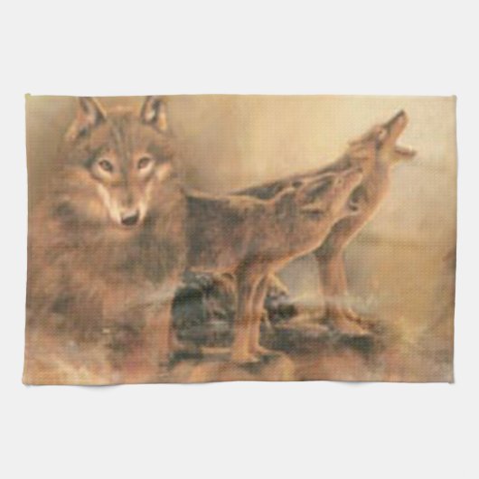 Serviette de cuisine Wild Wolves (Horizontal)