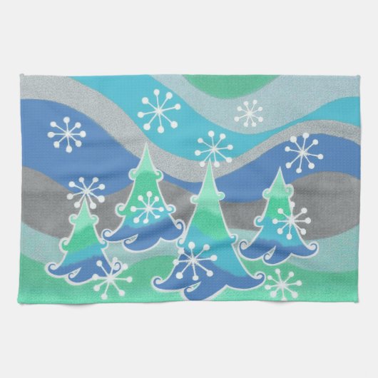 Serviette de cuisine Winter Trees (Horizontal)