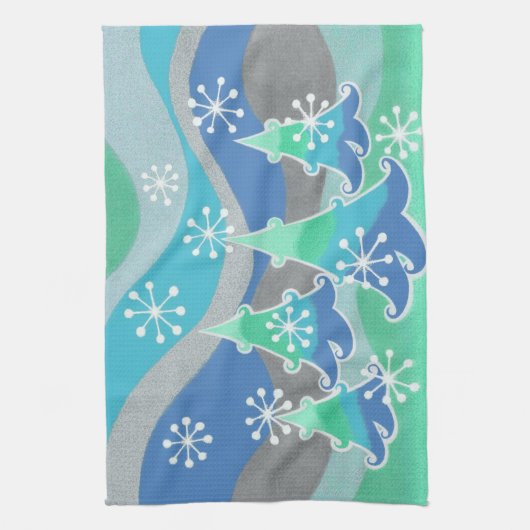 Serviette de cuisine Winter Trees (Vertical)