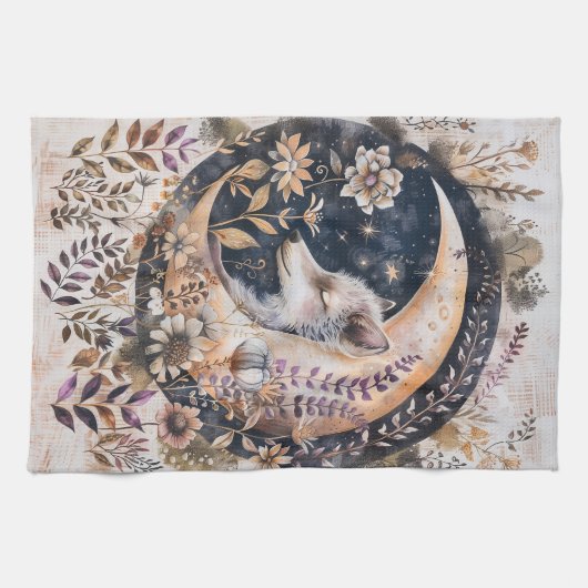 Serviette de cuisine Wolf Moon (Horizontal)