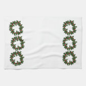 Serviette de cuisine - Wreath of Holly Feuille (Horizontal)